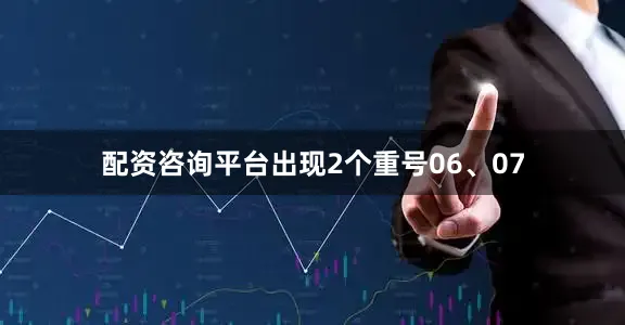 配资咨询平台出现2个重号06、07