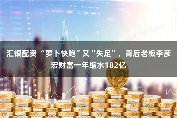 汇银配资 “萝卜快跑”又“失足”,背后老板李彦宏财富一年缩水182亿