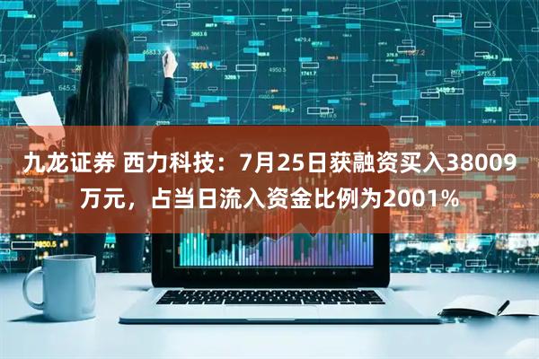 九龙证券 西力科技:7月25日获融资买入38009万元,占当日流入资金比例为2001%