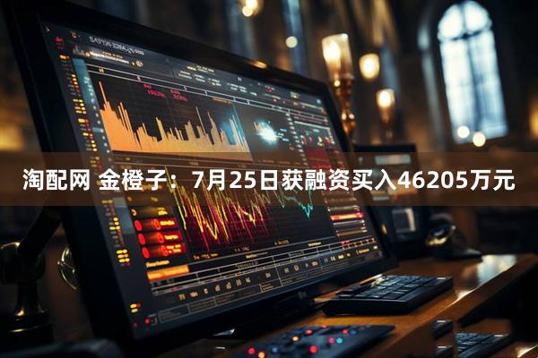 淘配网 金橙子：7月25日获融资买入46205万元