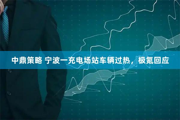 中鼎策略 宁波一充电场站车辆过热，极氪回应